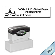 Order your Official Kansas Notary public Shield Stamp today and save. Kansas notary Shield stamps ship the next business day with FREE Shipping available. Meets Kansas Notary stamp requirements.