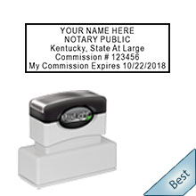 Order your Pre-Inked Kentucky Notary Expiration Stamp today and save. Pre-Inked Notary Expiration Stamps Ship the next business day with Free shipping available. Free Notary Pen with Order. Meets Kentucky Notary stamp requirements