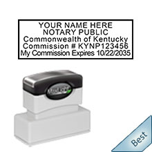 Order your Pre-Inked Kentucky Notary Expiration Stamp today and save. Pre-Inked Notary Expiration Stamps Ship the next business day with Free shipping available. Free Notary Pen with Order. Meets Kentucky Notary stamp requirements