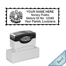 Order your Louisiana Notary Pre-Inked Shield Stamp today and save. Louisiana notary shield stamps ship the next business day with FREE Shipping available. Meets Louisiana Notary stamp requirements.