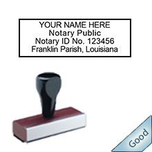 Order your Louisiana Notary Expiration Rubber Stamp Today and Save. LA notary rubber stamps ship the next business day with Free Shipping available. LA notary supply orders receive a free notary pen when ordering on our online Louisiana Notary store