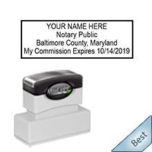 Order your Official MD Notary Stamps and Supplies today and save. Maryland notary stamps ship the next business day with FREE Shipping available. Meets Maryland Notary stamp requirements.