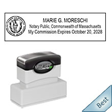 Order your Official MA Notary Seal Stamps and Supplies today and save. Massachusetts notary stamps ship the next business day with FREE Shipping available. Meets Massachusetts Notary stamp requirements.