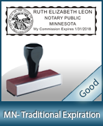 MN-COMM-T - Minnesota Notary Traditional Expiration Stamp