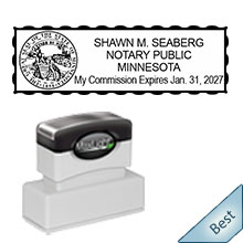 Order your Minnesota Notary Pre-Inked Expiration Stamp today and save. FREE Shipping available. Meets Minnesota Notary stamp requirements.
