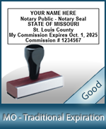 MO-COMM-T - Missouri Notary Traditional Expiration Stamp