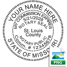 Order your Official Digital Round MO Notary stamp today and save. Meets Missouri Digital Notary stamp requirements. Emailed the next business day