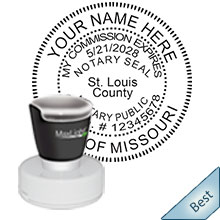 Order your Official Round MO Notary public stamps and supplies today and save. FREE Shipping available. Meets Missouri Notary stamp requirements.