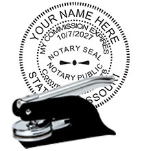 Quality Missouri Notary Pocket Seal. Order your Official MO Notary Embosser today and save! Missouri Notary Embossers ship the next business day with FREE shipping available. Meets Missouri Notary Seal requirements. Free Notary pen with every order