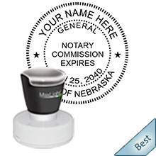 Order your Official Nebraska Round Notary Public Stamp today and save. FREE Shipping available. Meets Nebraska Notary stamp requirements.