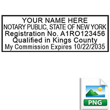 Order your Official New York Digital Notary Stamp today. Emailed the next business day. Meets New York RON requirements.