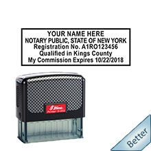 Order your Official Self-Inking NY Notary expiration stamp and supplies today and save. FREE Notary Pen with Order. Meets New York Notary stamp requirements.