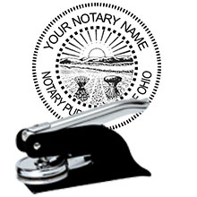 Quality Ohio Notary Pocket Seal. Order your Official OH Notary Embosser today and save! Ohio Notary Embossers ship the next business day with FREE shipping available. Meets Ohio Notary Seal requirements. Free Notary pen with every order