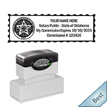 Order your Oklahoma Notary Shield Stamp today and save. Oklahoma notary supplies ship the next business day with FREE Shipping available. FREE Notary Pen with every order placed on our Oklahoma Notary Store. Meets Oklahoma Notary stamp requirements.