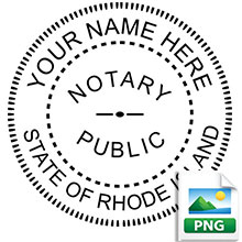 Order your Official Digital Round RI Notary stamp today and save. Meets Rhode Island Digital Notary stamp requirements. Emailed the next business day