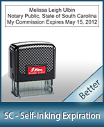 Discounted SC Notary Stamps and Supplies. Fast Shipping and Excellent Service