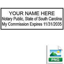 Order your Official South Carolina Digital Notary Stamp today. Emailed the next business day. Meets South Carolina RON requirements.