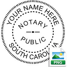 Order your Official Digital Round SC Notary stamp today and save. Meets South Carolina Digital Notary stamp requirements. Emailed the next business day