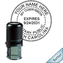 Order your Self-inking SC Notary stamp with date today and save. South Carolina notary supplies ship the next business day with FREE Notary Pen with Order. Meets SC Notary stamp requirements.