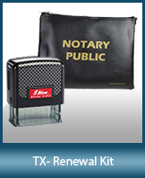 A notary supply kit designed for renewing notaries of Texas.