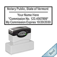 Order your Official VT Notary stamp today and save. Vermont notary supplies ship the next business day with FREE Notary Pen with Order. Meets Vermont Notary stamp requirements.