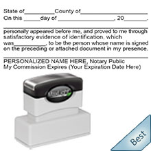 Order your Pre-Inked Signature Witness Notary Stamp from Anchor Stamp. Orders ship the next business day. Free notary pen.