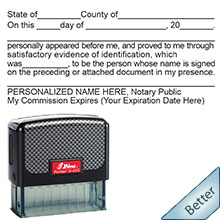 Order your Self-Inking Signature Witness Notary Stamp from Anchor Stamp. Orders ship the next business day. Free notary pen.