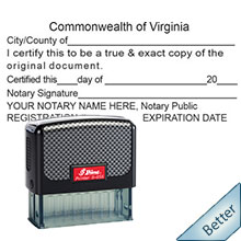 Order your Self-inking Virginia Certified Notary Stamps and VA Certified True Copy Stamps from Anchor Stamp. Ships The next business day. FREE Shipping available. Free Notary Pen