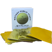 These Gold Notary Foil Labels make your seal impression look very distinguished. We carry a huge selection of notary supplies. Anchor Rubber Stamp