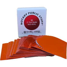 These Gold Notary Foil Labels make your seal impression look very distinguished. We carry a huge selection of notary supplies. Anchor Rubber Stamp